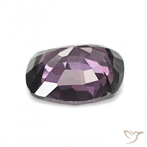 Spinello Viola scuro naturale da 1.63 ct, Cuscino, VS