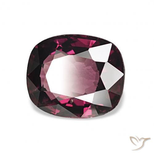Spinello Medium Dark-Purple naturale da 1.71 ct, Cuscino, VS