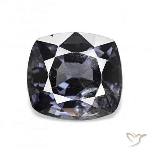 1.57ct Argento scuro Spinello, Cuscino, VS