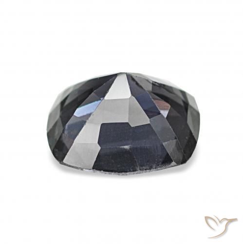 Spinello Argento scuro naturale da 1.57 ct, Cuscino, VS