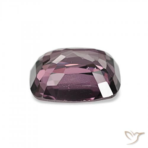 Spinello Viola scuro naturale da 1.76 ct, Cuscino, VS