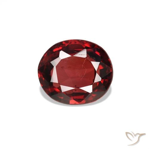 0.57ct Rosso medio Spinello, Ovale, VS