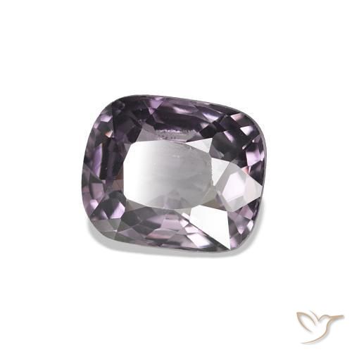 Spinello Viola Grigio naturale da 0.73 ct, Taglio a cuscino, VS