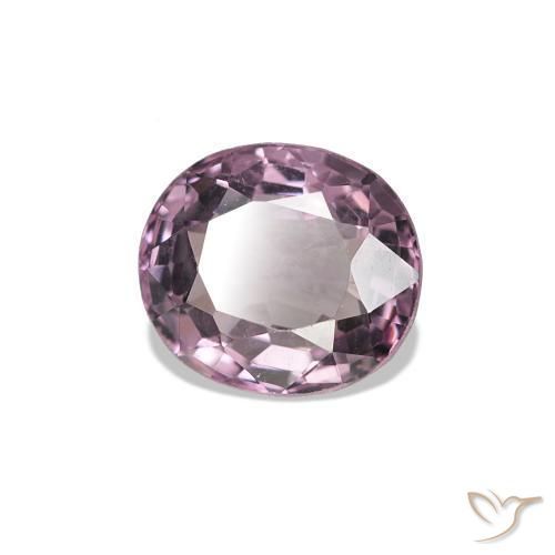 Spinello Viola chiaro naturale da 0.74 ct, Taglio ovale, VS