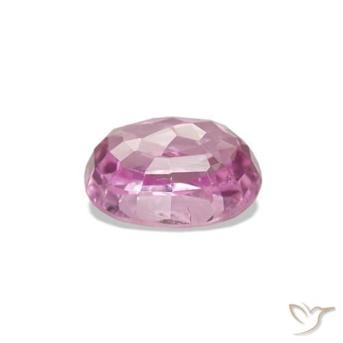 Spinello Rosa viola reale molto chiaro naturale da 0.66 ct, Ovale, VVS