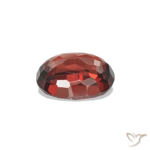 Spinello Rosso scuro naturale da 0.61 ct, Ovale, VVS