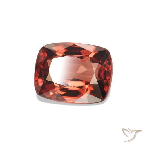 Spinello Rosso brillante naturale da 0.75 ct, Cuscino, VVS