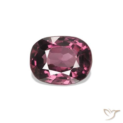 Spinello Rosso lampone naturale da 0.64 ct, Cuscino, VVS
