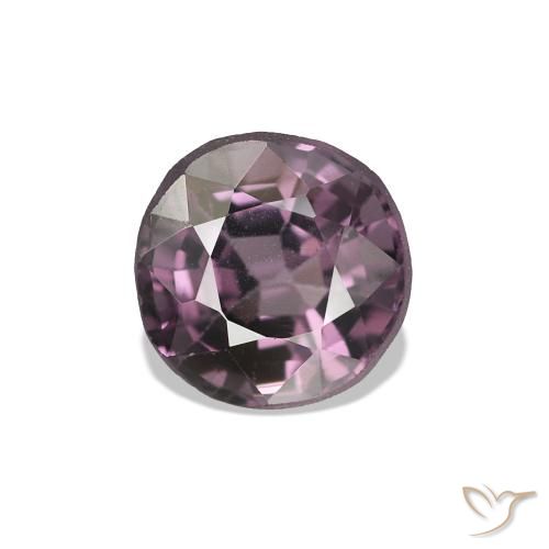Spinello Medium Dark-Purple naturale da 0.77 ct, Rotondo, VVS-VS