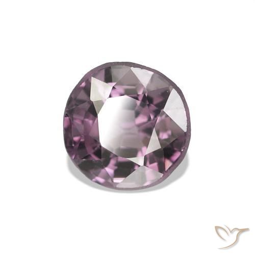 Spinello Medium Dark-Purple naturale da 0.77 ct, Rotondo, VVS-VS