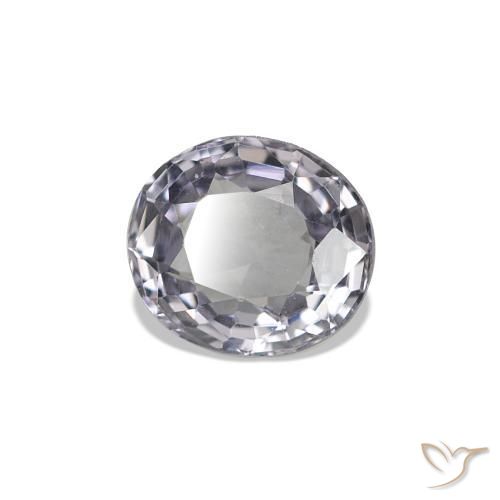Spinello Corazzata Grigia naturale da 0.71 ct, Taglio ovale, VVS-VS