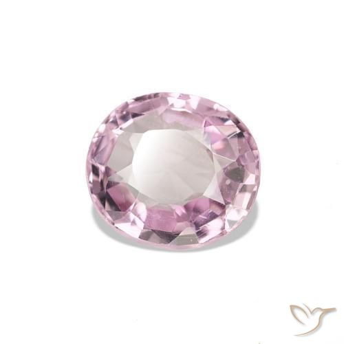 Spinello Viola rosato chiaro naturale da 0.67 ct, Taglio ovale, VVS-VS