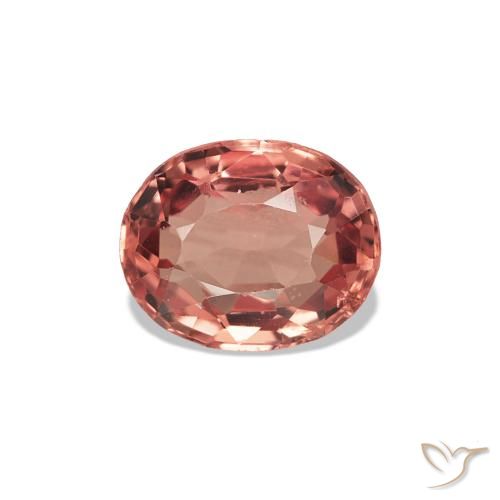 0.53ct Arancione rossastra Spinello, Ovale, VS