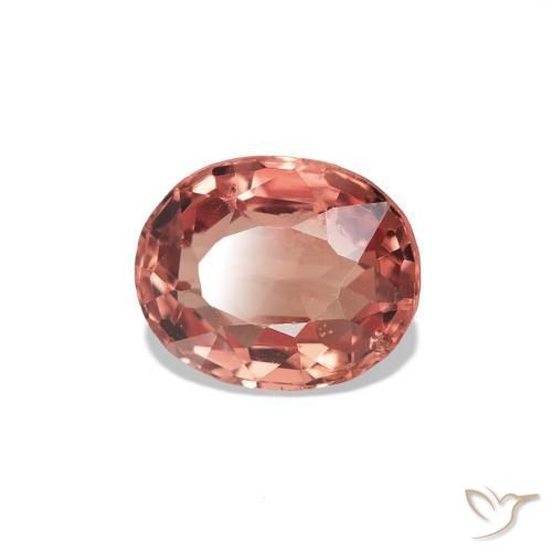 Spinello Arancione rossastra naturale da 0.53 ct, Taglio ovale, VS