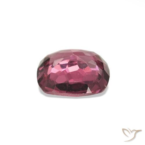 Spinello Rosso scuro naturale da 0.68 ct, Taglio a cuscino, VVS-VS