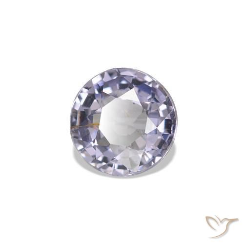 Spinello Blu violaceo chiaro naturale da 0.56 ct, Taglio rotondo, VS