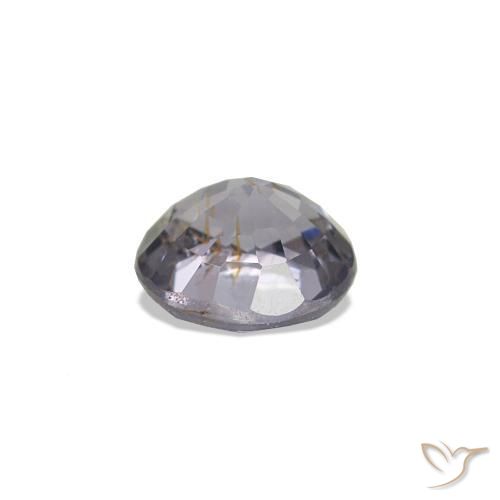 Spinello Blu violaceo chiaro naturale da 0.56 ct, Taglio rotondo, VS
