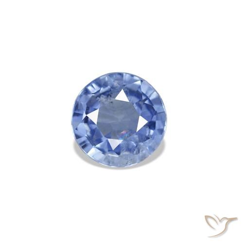 Spinello Blu pastello naturale da 0.31 ct, Rotondo, VS