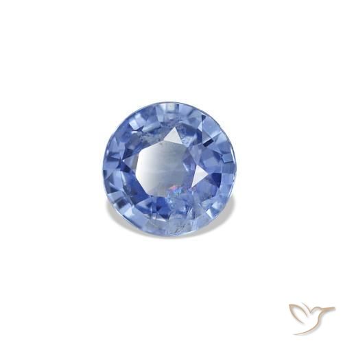 Spinello Blu pastello naturale da 0.31 ct, Rotondo, VS