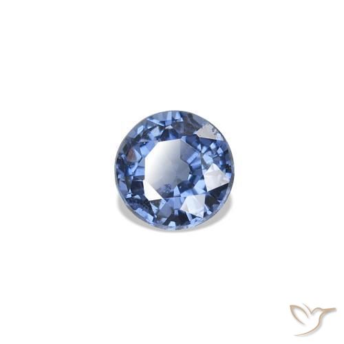 Spinello Blu scuro medio naturale da 0.21 ct, Rotondo, VVS
