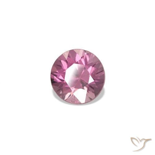 Spinello Rosa violetto naturale da 0.21 ct, Rotondo, VVS