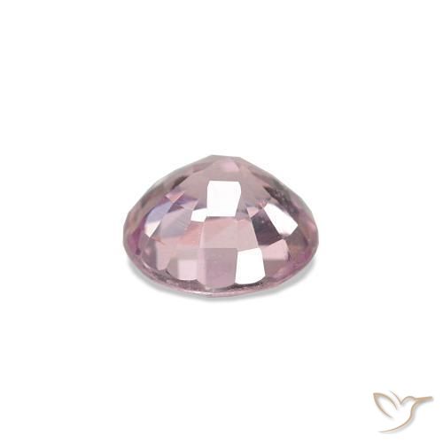 Spinello Rosa chiaro naturale da 0.56 ct, Taglio rotondo, VVS-VS