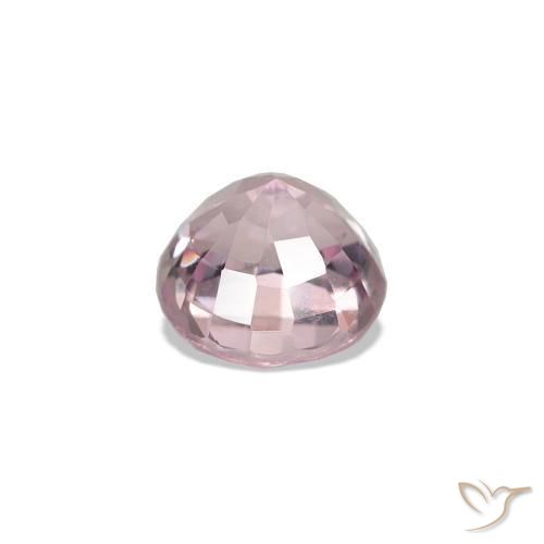 Spinello Rosa Chiaro Bubblegum naturale da 0.69 ct, Taglio rotondo, VVS-VS