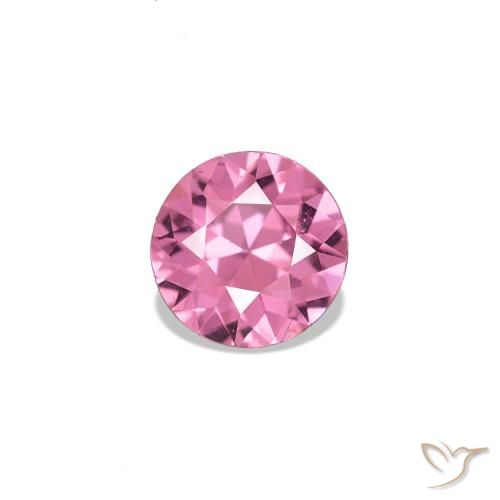 Spinello Rosa medio naturale da 0.26 ct, Rotondo, VVS-VS