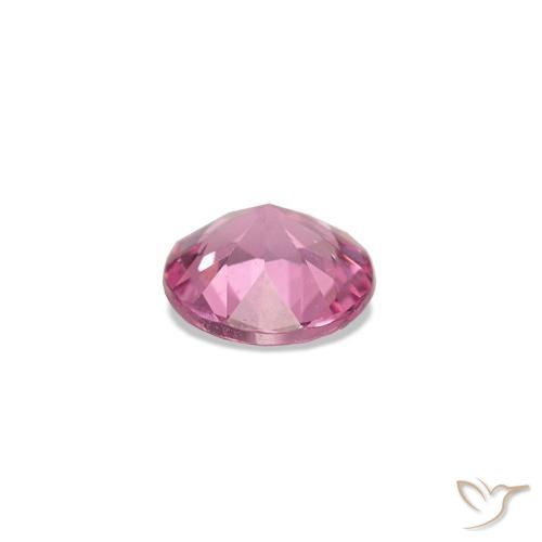 Spinello Rosa medio naturale da 0.26 ct, Rotondo, VVS-VS
