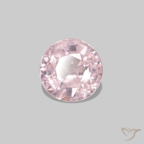 Spinello Rosa rosa naturale da 0.53 ct, Taglio rotondo, VS