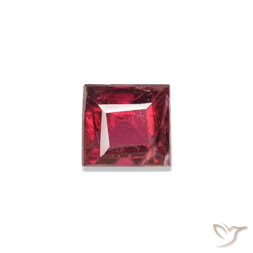 Spinello Ribes Rosso naturale da 0.28 ct, Taglio a baguette, VS