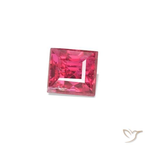 Spinello Rosa rossastra naturale da 0.29 ct, Taglio a baguette, VS