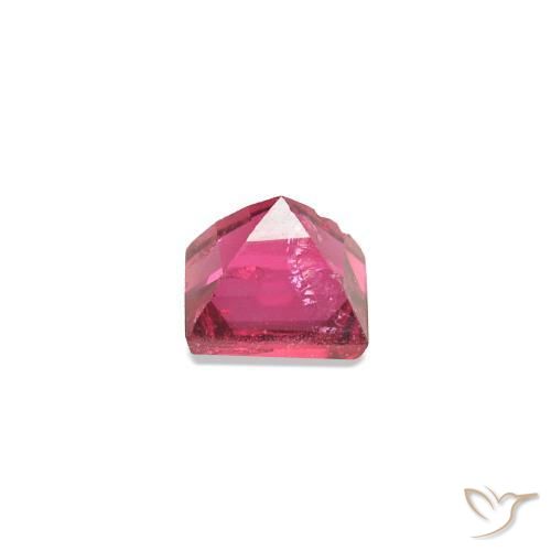Spinello Rosa rossastra naturale da 0.29 ct, Taglio a baguette, VS