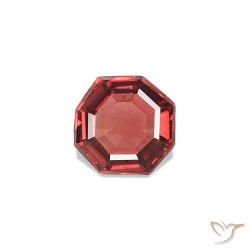 Spinello Vino Rosso Profondo naturale da 0.33 ct, Taglio smeraldo, VVS
