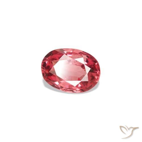 Spinello Rosso scarlatto chiaro naturale da 0.21 ct, Taglio ovale, VVS