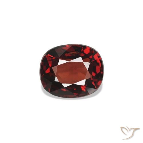0.58ct Rosso scuro Spinello, Cuscino, VVS-VS