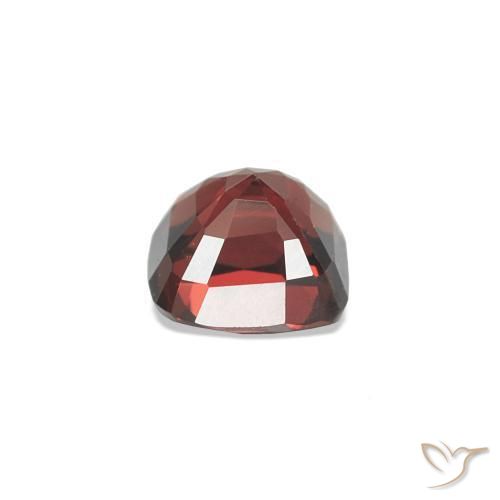 Spinello Rosso Sangue Profondo naturale da 0.81 ct, Taglio a cuscino, VVS-VS