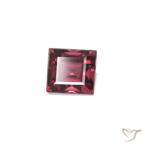 Spinello Rosso lampone naturale da 0.31 ct, Taglio a baguette, VVS-VS