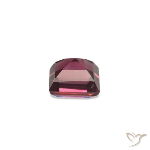Spinello Rosso lampone naturale da 0.31 ct, Taglio a baguette, VVS-VS