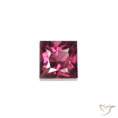 0.18ct Rosso purpureo Spinello, Quadrato, VVS-VS