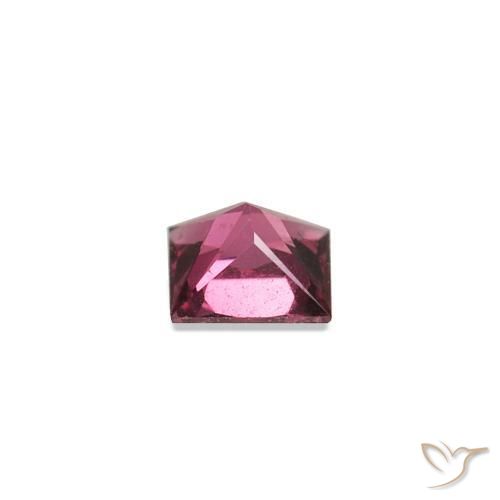 Spinello Rosso purpureo naturale da 0.18 ct, Quadrato, VVS-VS