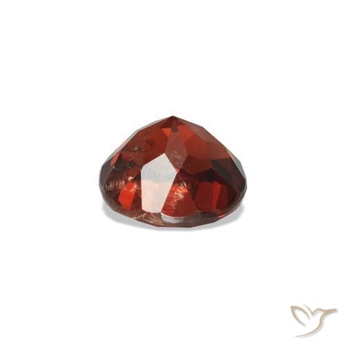 Spinello Rosso medio naturale da 0.51 ct, Taglio rotondo, VS