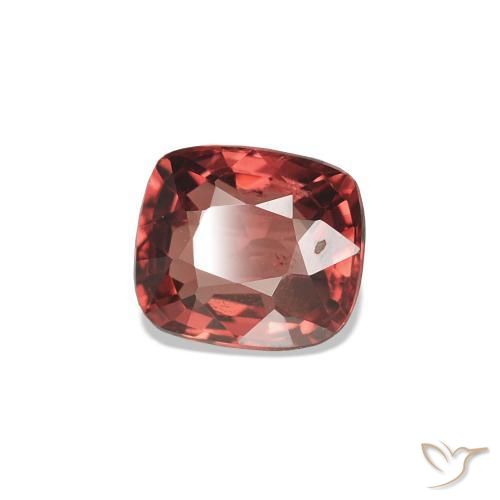 Spinello Rosso scuro naturale da 0.71 ct, Taglio a cuscino, VS