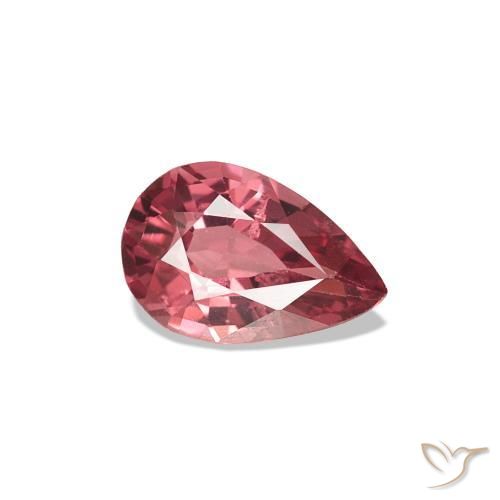 Spinello Rosso medio naturale da 0.47 ct, Forma a pera, VS
