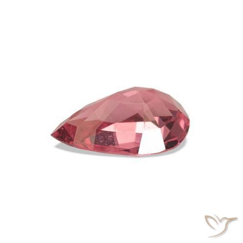 Spinello Rosso medio naturale da 0.47 ct, Forma a pera, VS