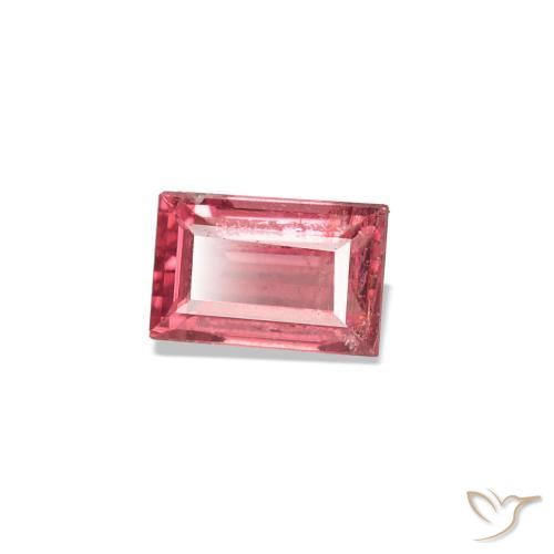 Spinello Rosa intenso intenso naturale da 0.24 ct, Taglio a baguette, VS-SI