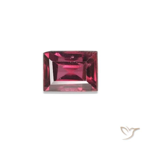 0.26ct Rosso purpureo Spinello, Taglio a baguette, VS