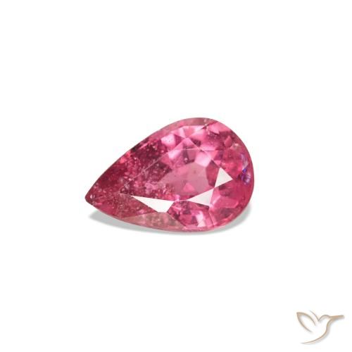 Spinello Rosa medio naturale da 0.28 ct, Forma a pera, VS-SI