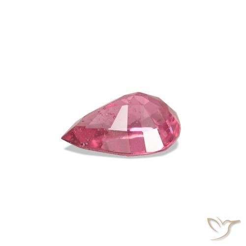 Spinello Rosa medio naturale da 0.28 ct, Forma a pera, VS-SI