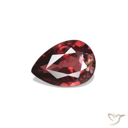 0.45ct Rosso scuro Spinello, Forma a pera, VS-SI